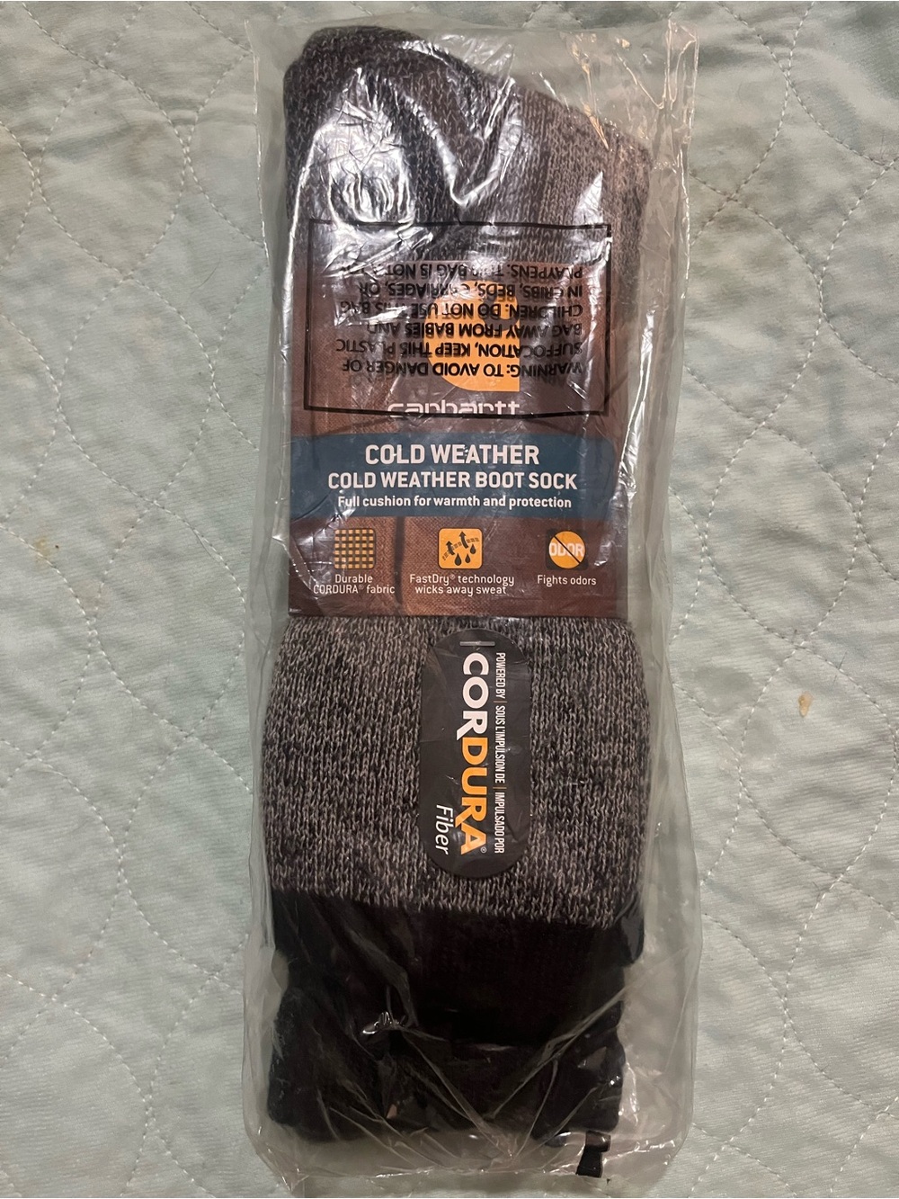 Carhartt Cold Weather Boot Socks — Heather Black